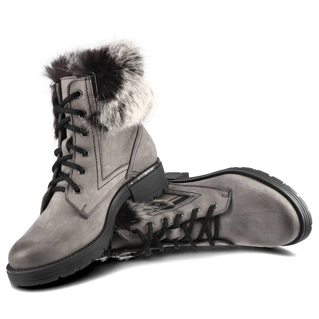 Členkové Topánky Pollonus - 5-0952-012 Szary Samuel/Królik