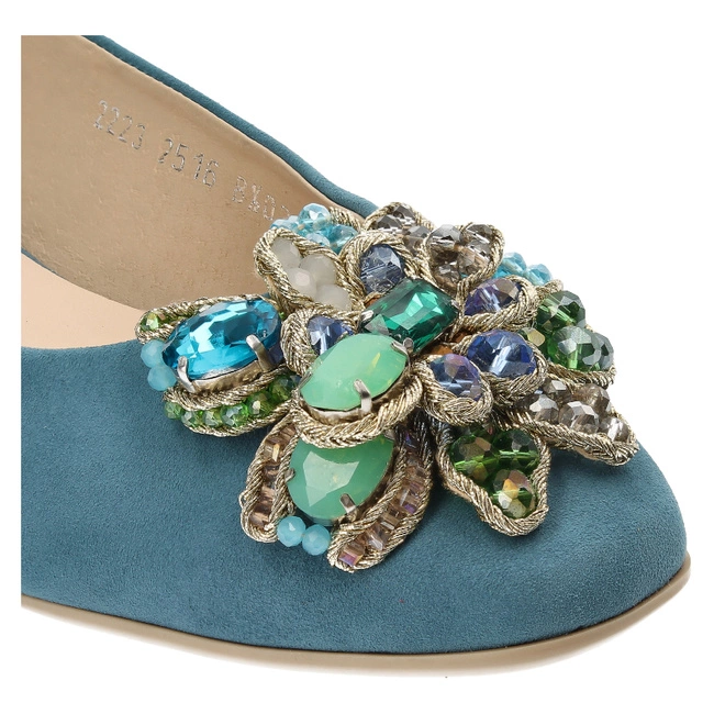 Sandále Armodo - 2516 Turkus Welur