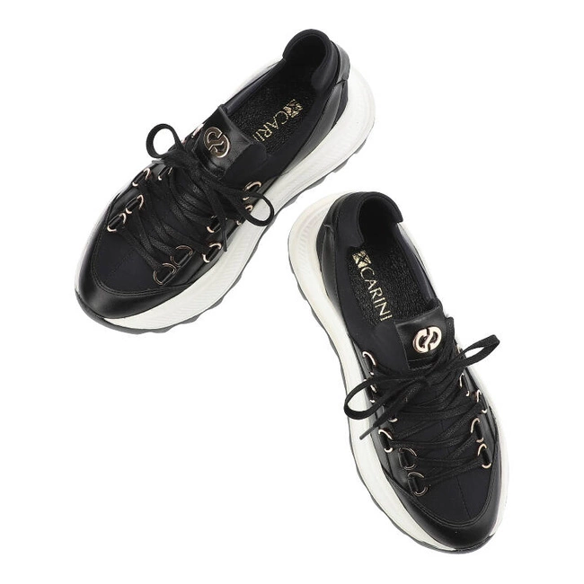 Tenisky Carinii - B9458_-E50-000-000-F92 Czarny