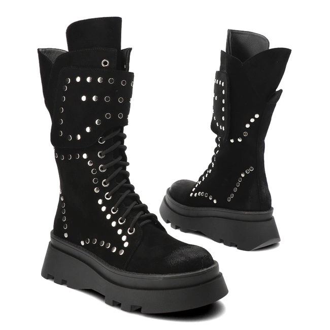 Čižmy S.Barski - MR880-065 Black