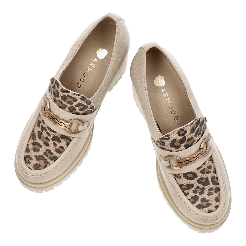 Poltopánky ARMODO - 20175 V.Taupe/Lampart Beż