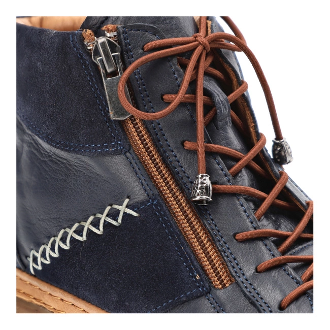 Členkové Topánky Ravini - 721 Navy-Navy Suede