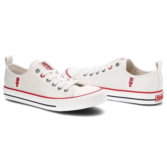 Plátenky Big Star - JJ274130 Biały/Czerwony