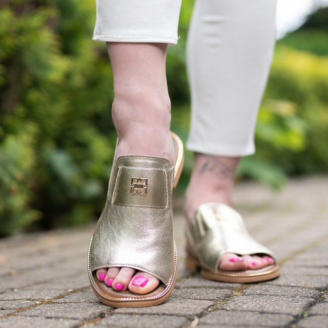 Sandále Armodo - 40385 Kryształ Złoto+Zł.