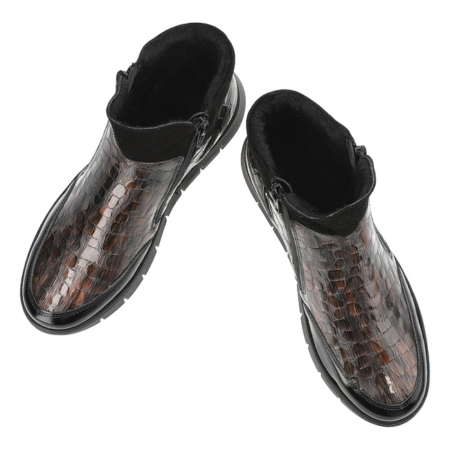 Členkové Topánky Armodo - 1343 Czarny/Brąz 272/3131/19