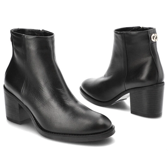 Členkové Topánky Carinii - B9206_-E50-000-000-D57 Czarny
