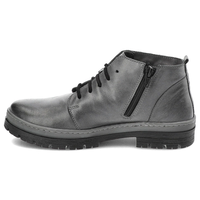 Šnúrovacie Členkové Topánky Wasak - 0689 Szary