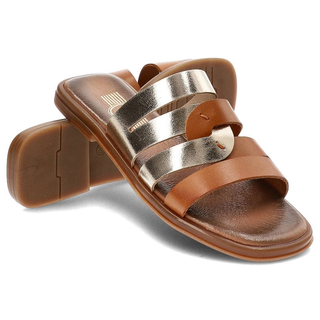 Šľapky Lemar - 40318 Bf.Brąz+Bf.Złoto