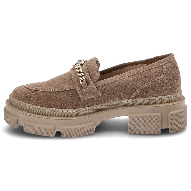 Poltopánky Karino - 4370/008-P Ciemny Beż/Welur