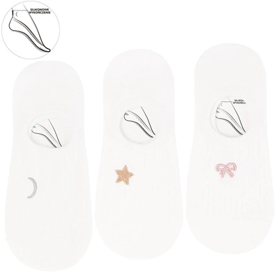 Baleríny MORAJ 3 Pary - CDB200-265 Mix Kolor