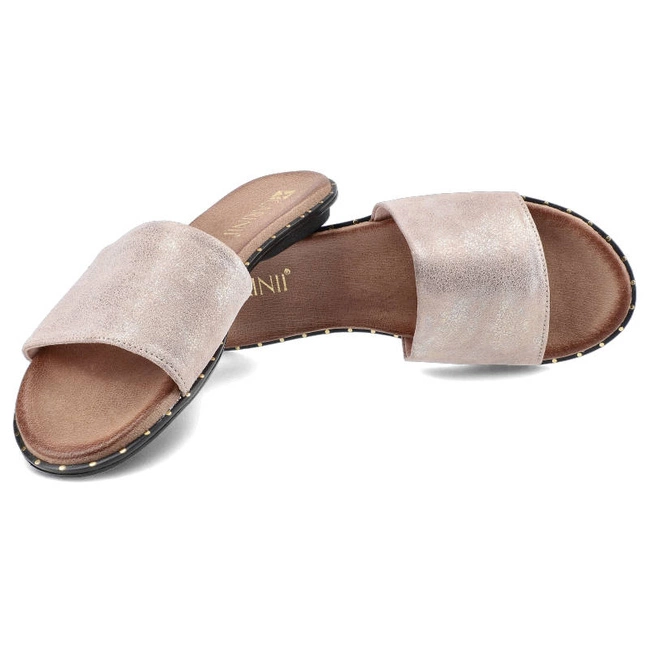 Šľapky Carinii - S4472_-420-180-000-971 Róż/Złoto