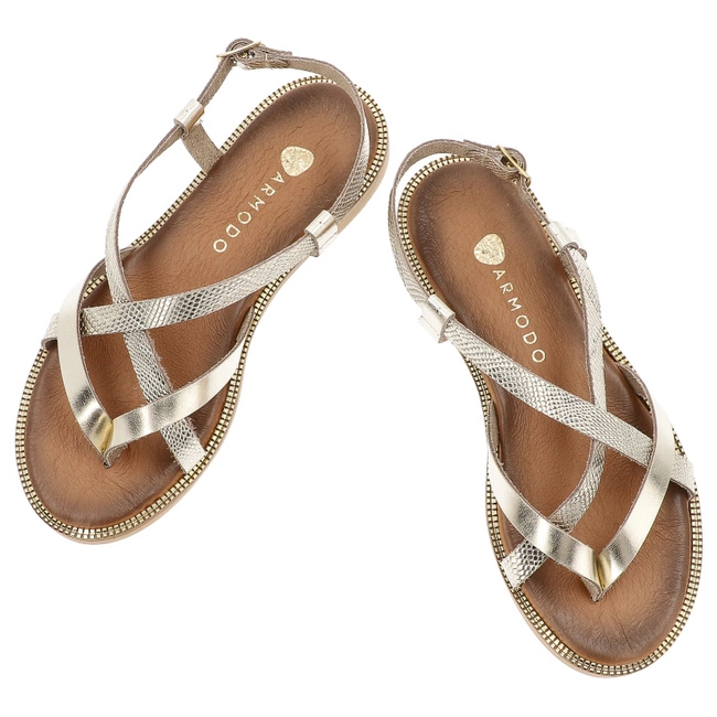 Sandále ARMODO - 40429 Bf.Złoto/Luka Złoto