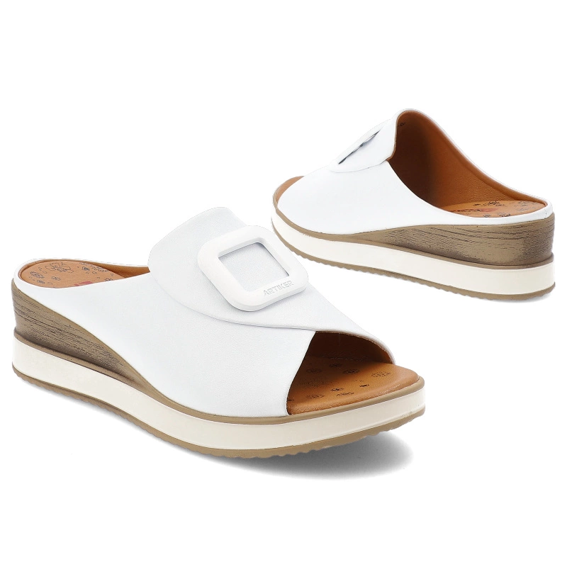 Klapki ARTIKER - 56C2144 Biały