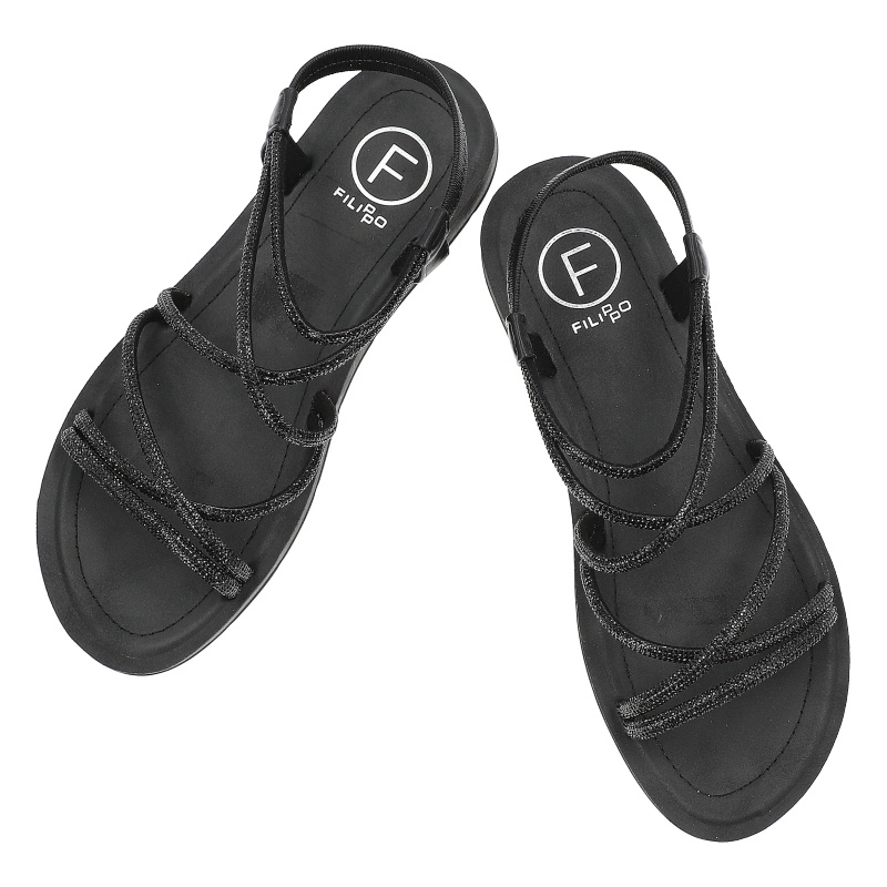 Sandále FILIPPO - DS6884/25 BK Czarny