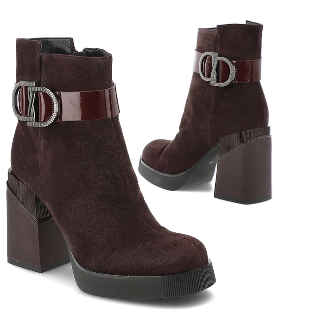 Členkové Topánky FILIPPO - DBT7183/25 BG Bordowy