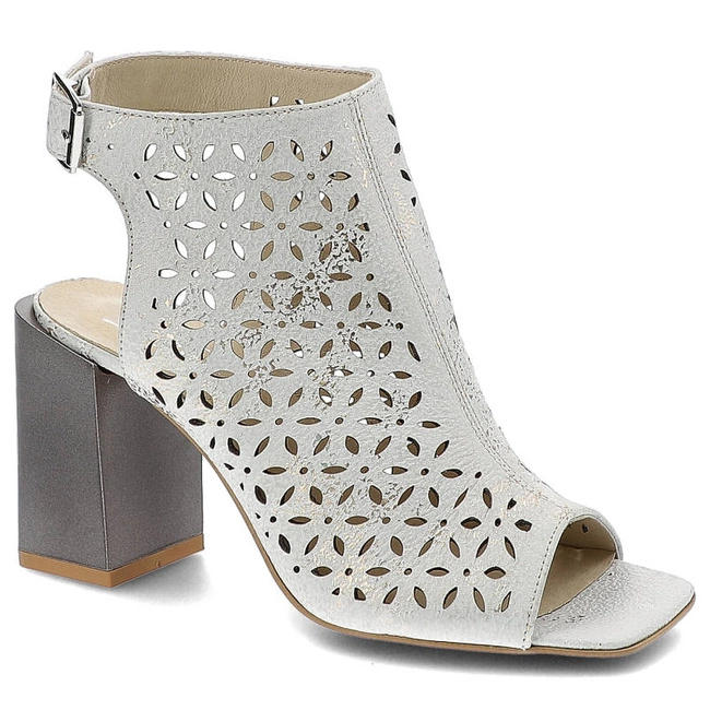 Sandále Clasicco - 2084 Biały/Złota Przecierka 1101