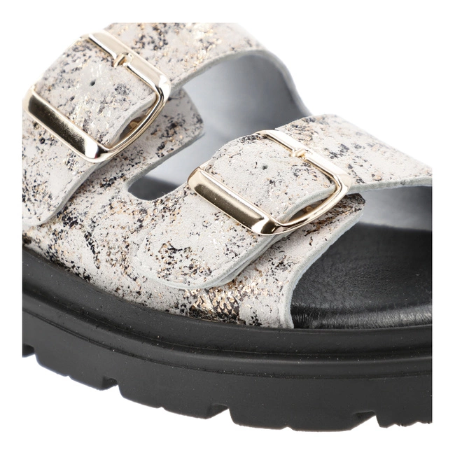 Šľapky ARMODO - 5-1750-008 Boa Złoto Biały