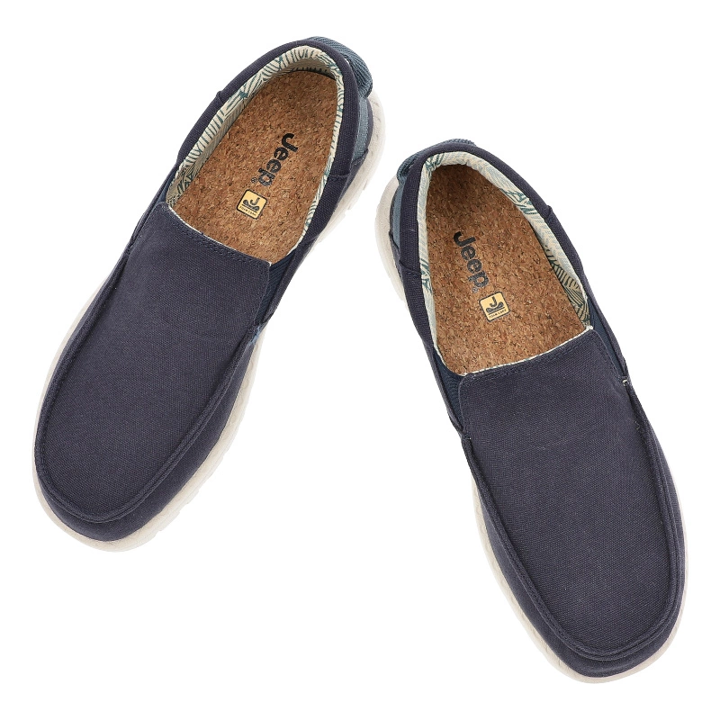 Poltopánky JEEP - Samoa Slip On Cvs JM51033A 017 DK.Navy