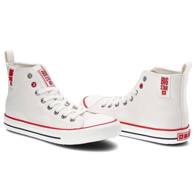 Plátenky Big Star - JJ274132 Biały/Czerwony