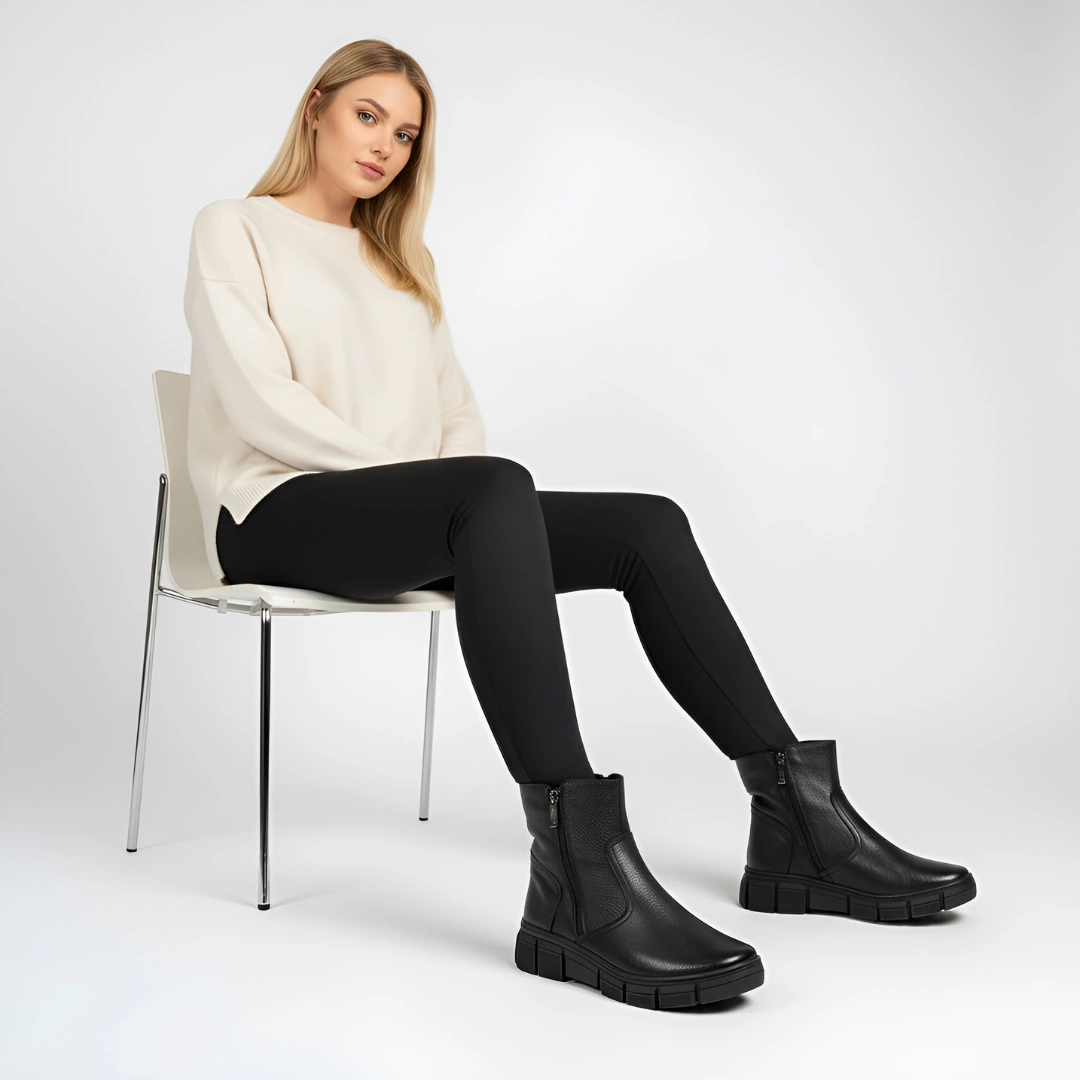 Členkové Topánky WASAK - 0730 Czarny Groszek/Wełna