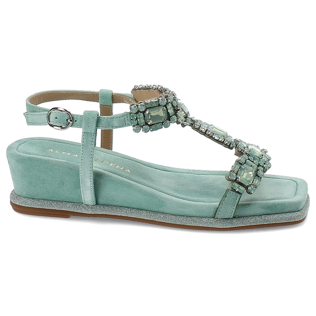 Sandále Alma en Pena - V240742 Suede Mint