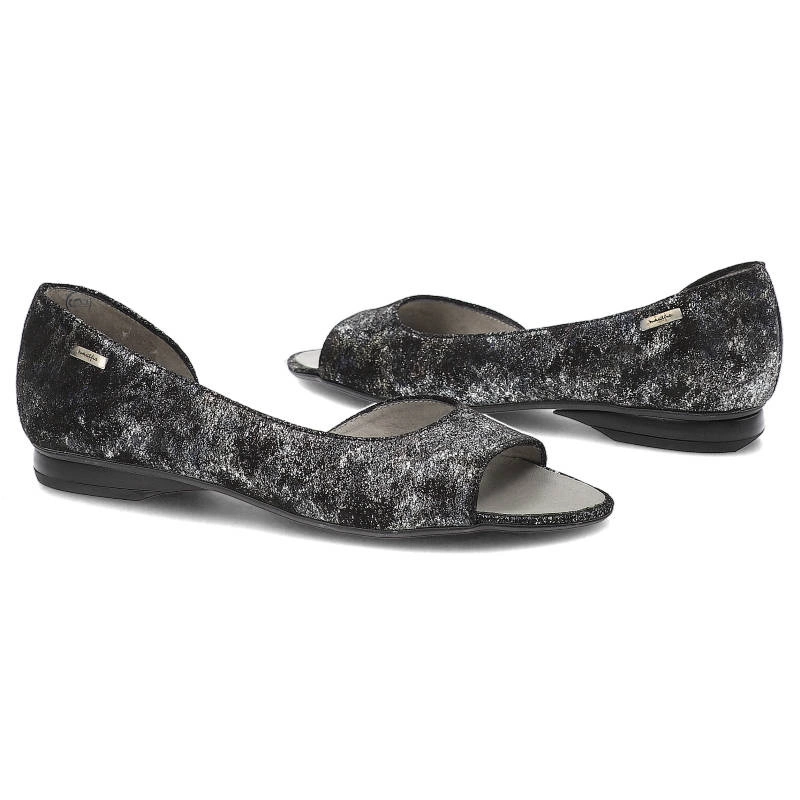 Poltopánky Maciejka - 0554-35/00-5 Czarny/Srebrny Nalot