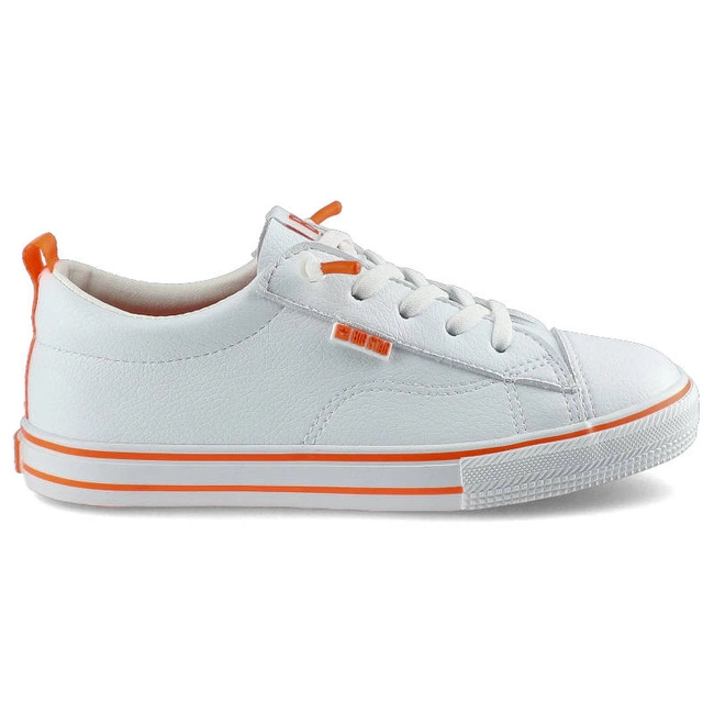 Plátenky Big Star - HH374036 Biały/Pomarańczowy
