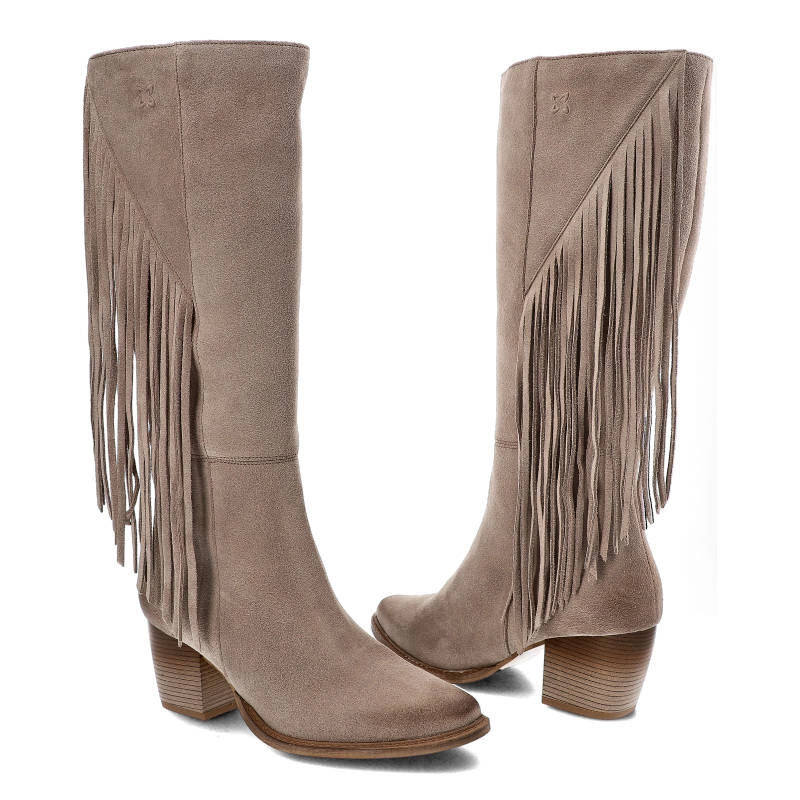 Čižmy Maciejka - 05774-10/00-6 Ciemny Beż