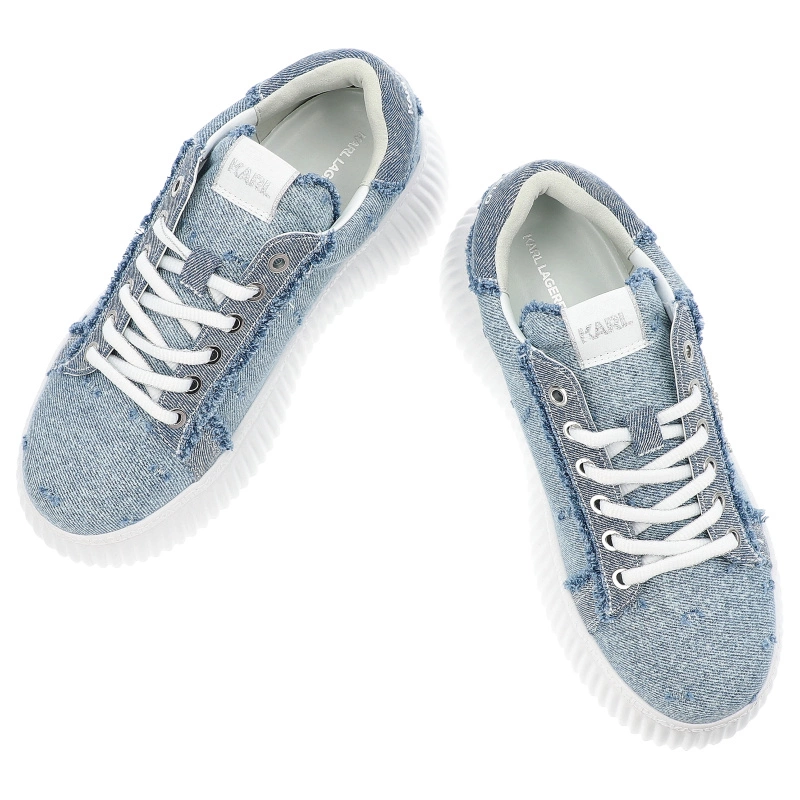Tenisky KARL LAGERFELD - KL42372S DBS Blue Denim w/Silver