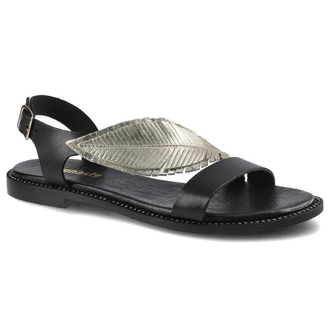 Sandále Dwunasty Shoes - 900/2 Czarny+Złoty