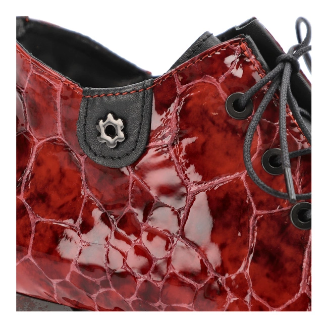 Členkové Topánky Armodo - 7122A Czerwony/Czarny