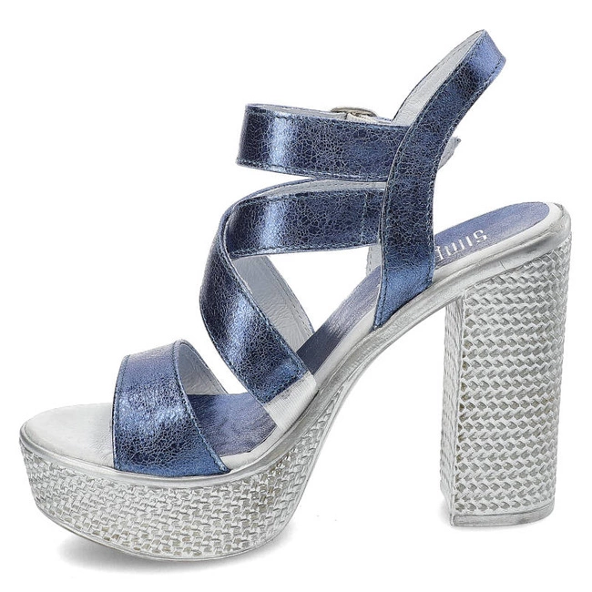Sandále Simen - 0783 Vs14 Kryształ Niebieski