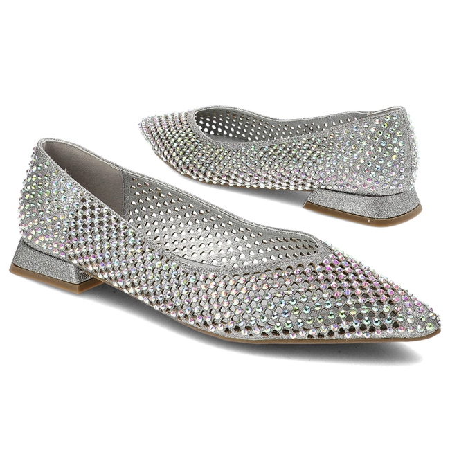 Baleríny Menbur - 25874 0009 Plata/Silver