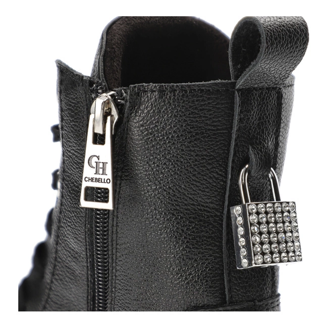 Členkové Topánky Chebello - 4566_-161-000-MIC-S357 Czarny