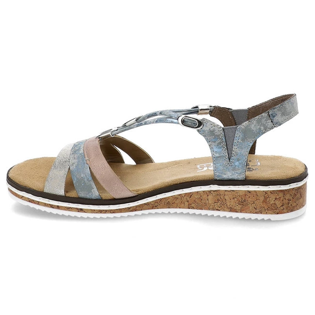 Sandále Rieker - V36G4-40 Blue Combination