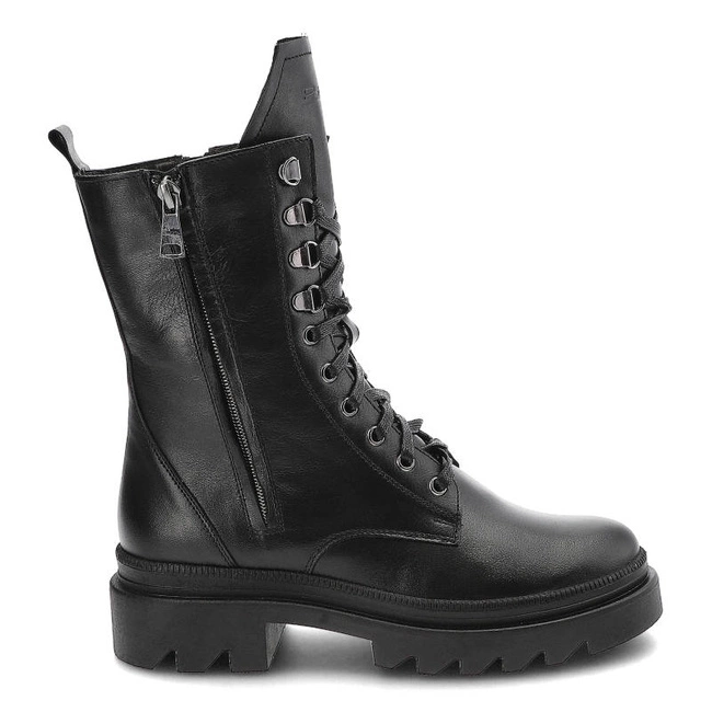 Šnúrovacie Členkové Topánky Pollonus - 5-1452-001 Czarny Lico