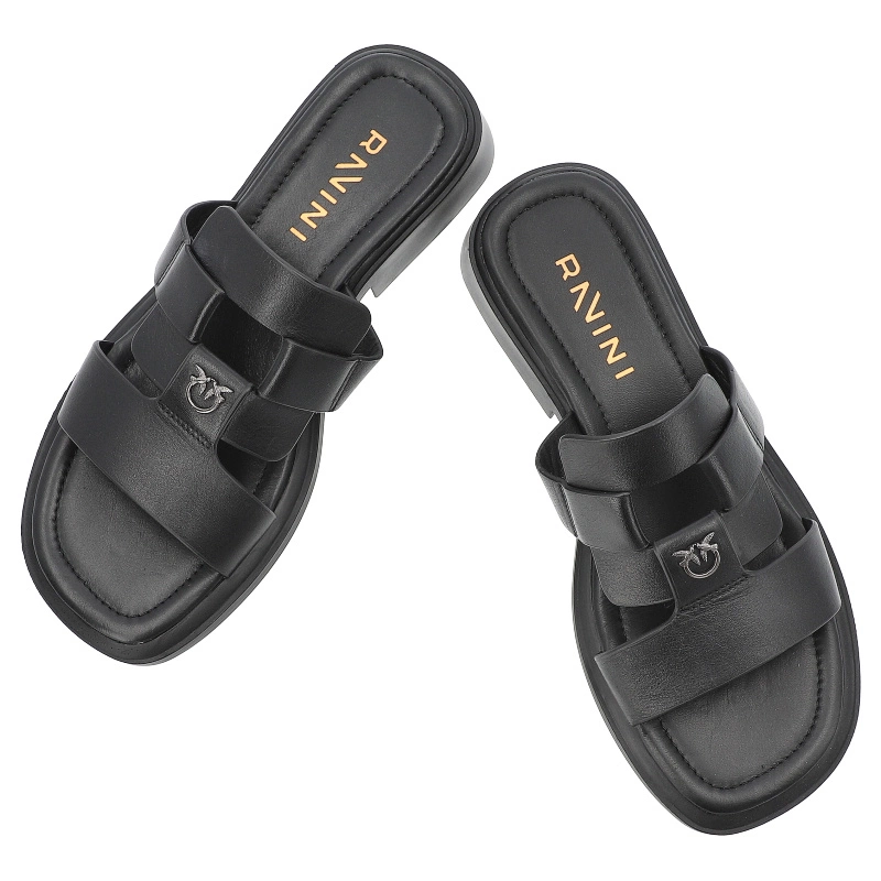 Klapki RAVINI - 149.3868 Czarny 35TSYH