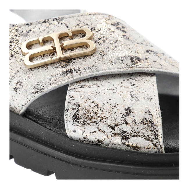 Sandále ARMODO - 5-1757-005 Boa Złoto Biały