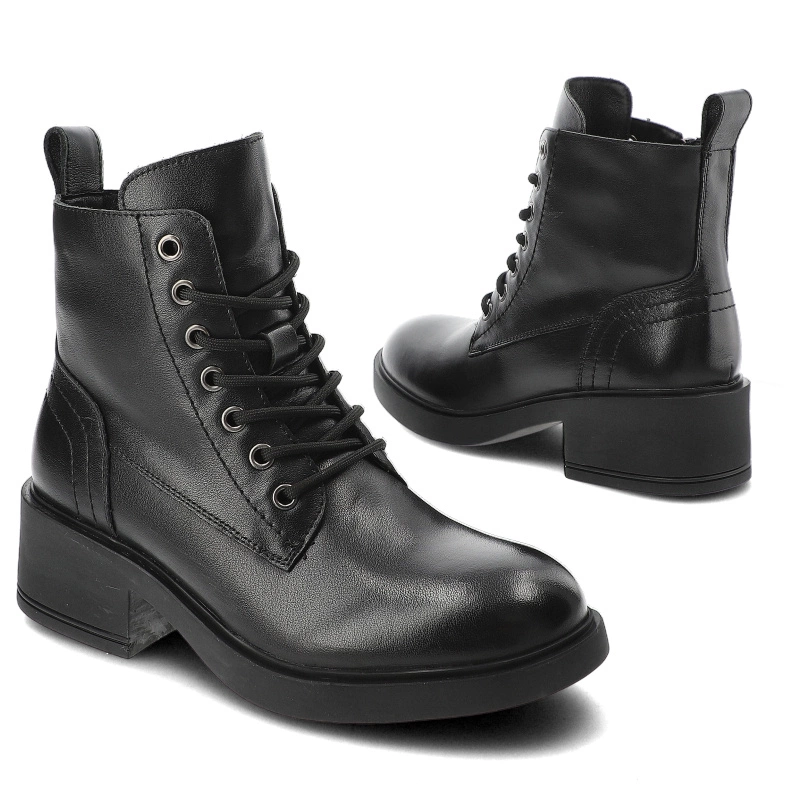 Šnúrovacie Členkové Topánky Cambell - 24-29300BK Czarny