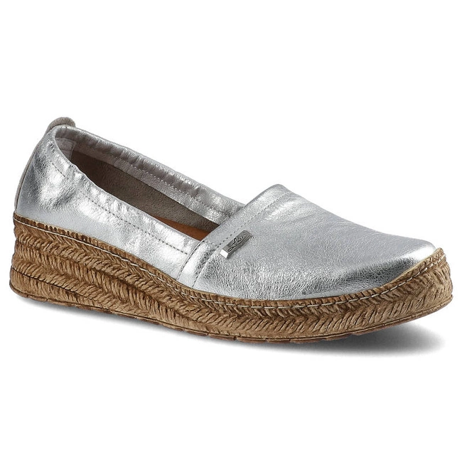 Espadrilky Lemar - 10125 Kryształ Srebro