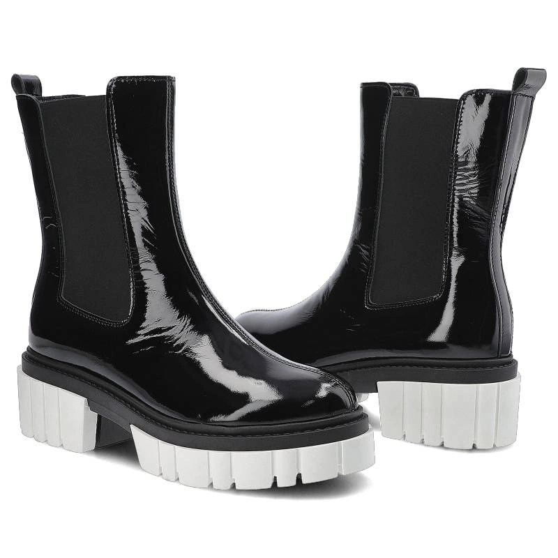 Členkové Topánky Chebello - 2787_-240-000-MIC-S170 Czarny Lakier