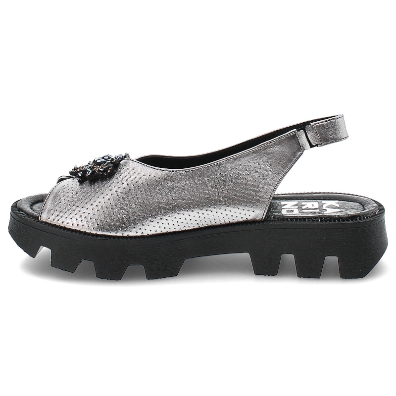 Sandále Karino - 4951/078-P Srebrny/Lico