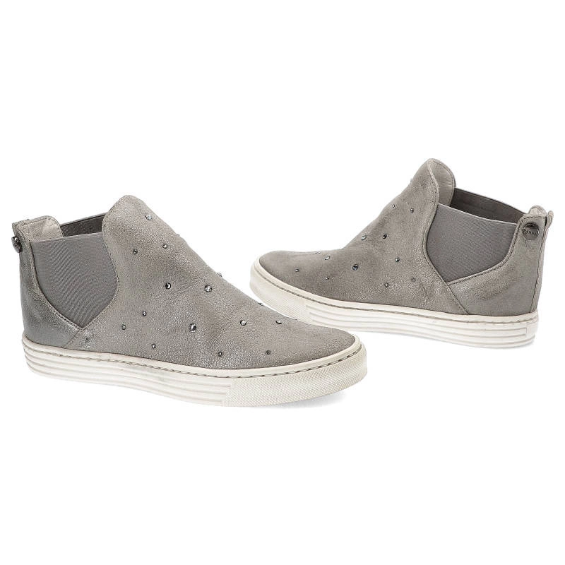 Členkové Topánky Carinii - B3259 Srebrny