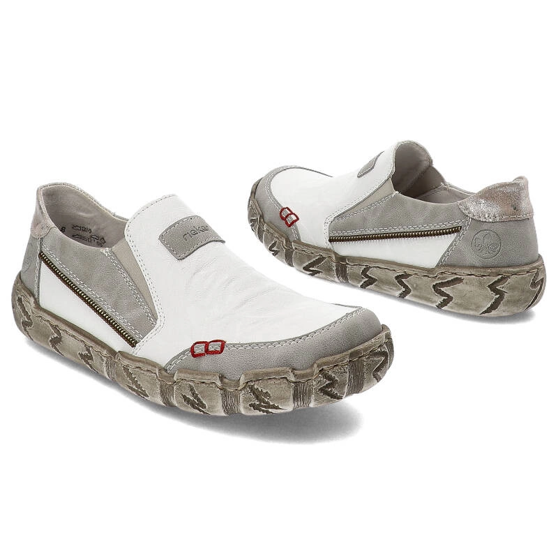 Poltopánky Rieker - L0359-80 White Kombination
