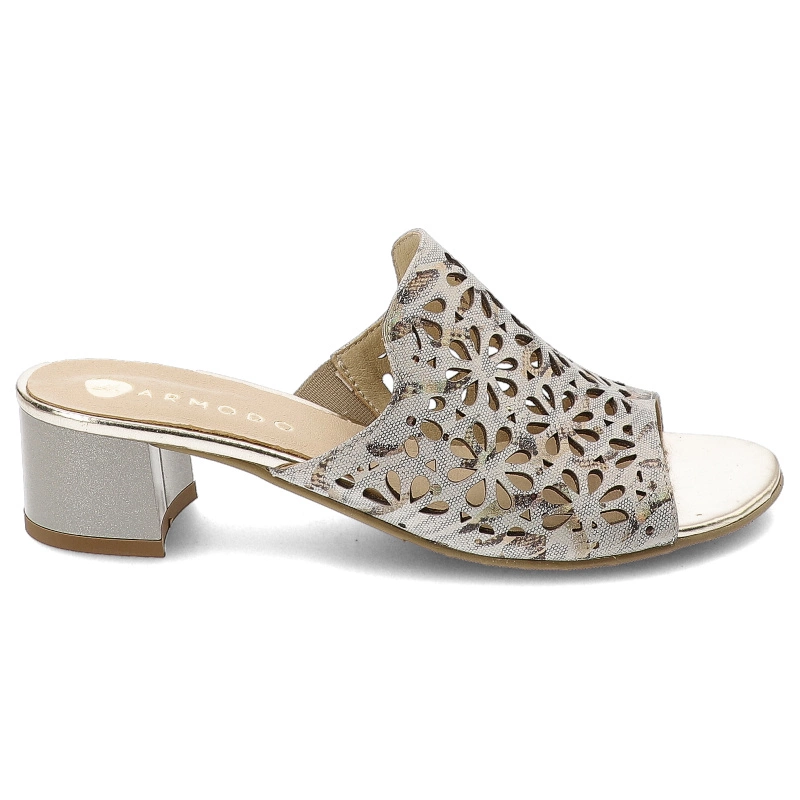 Šľapky Armodo - 0445 Beż/Złoty 7261 MBP