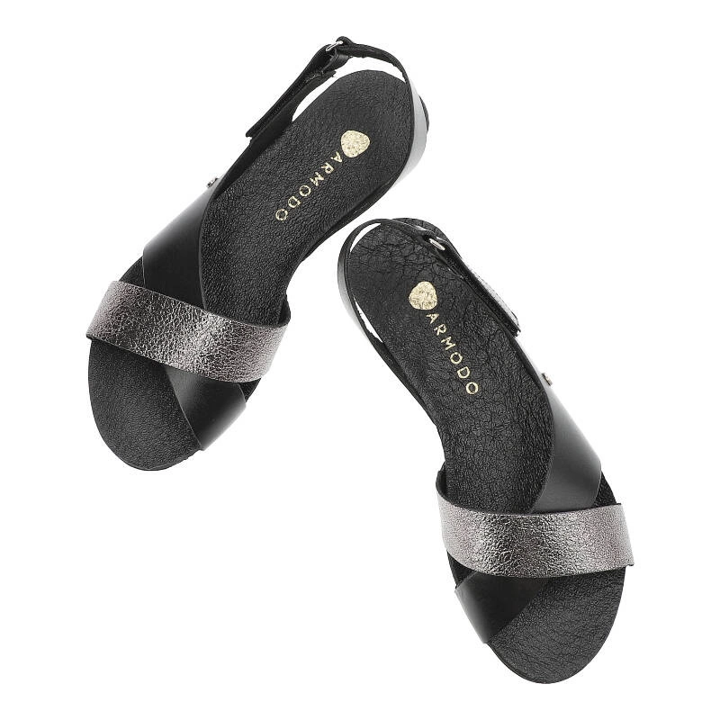 Sandále Armodo - 40141 Bf. Czarny + Polla NIkiel