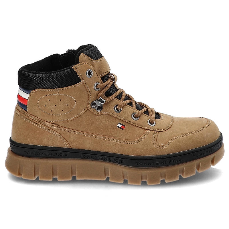 Turistické Topánky Tommy Hilfiger - T3B5-32517-1441524-Lace-Up Bootie Camel 524