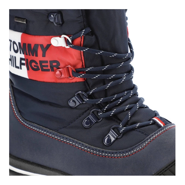 Snehule Tommy Hilfiger - T3B5-32544-1233Y019-Snow Boot Blue/Red/White Y019