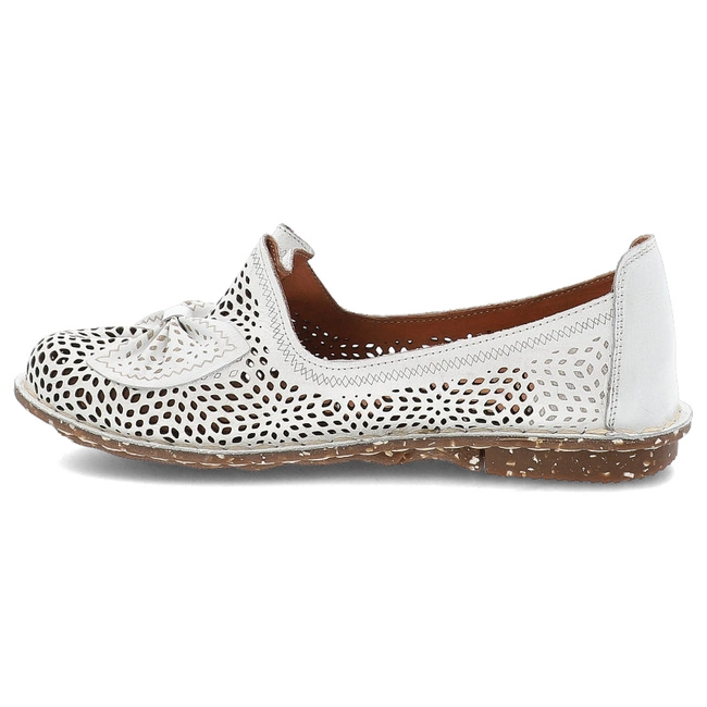 Baleríny RAVINI - 101 148-1 Biały 05