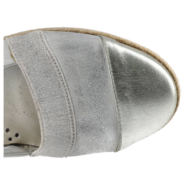 Poltopánky Lamelia - 40C1165 Biały Przecierany/Srebrny